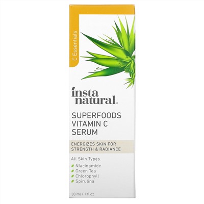 InstaNatural, сыворотка с витамином C из суперфудов, 30 мл (1 жидкая унция)