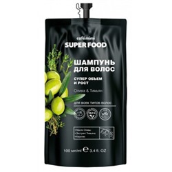 CAFЕ MIMI Super Food Шампунь для волос Супер объем и рост олива&тимьян 100 мл 511112