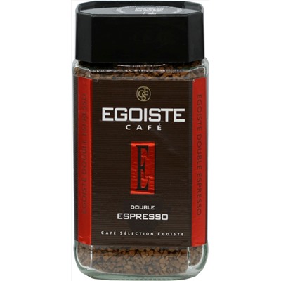 EGOISTE. Espresso Double 100 гр. стекл.банка