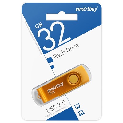 Флэш накопитель USB 32 Гб Smart Buy Twist (yellow)
