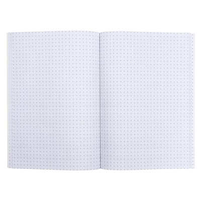 Ежедневник недатированный на склейке А5 80 листов, мягкая обложка "Мрамор черный"