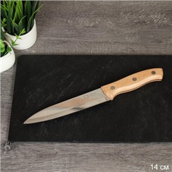 Нож кухонный 25х14 см/ручка дерево/ C43-502 /уп 360/