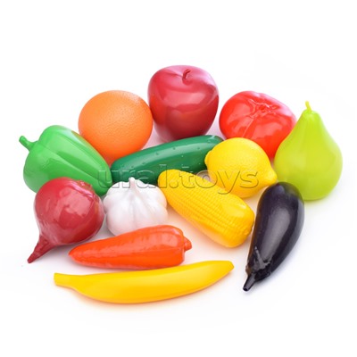 Игровой набор "Это полезно!" овощи и фрукты в тележке для супермаркета
