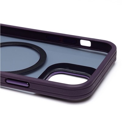 Чехол-накладка - SM026 SafeMag для "Apple iPhone 12/iPhone 12 Pro" (dark violet)