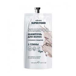 CAFЕ MIMI Super Food Шампунь для волос Глубокое очищение 3 глины 100 мл 511113