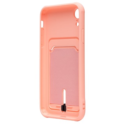 Чехол-накладка - SC304 с картхолдером для "Apple iPhone XR" (light pink) (208679)