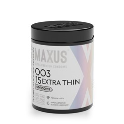 Экстремально тонкие презервативы MAXUS 003 Extra Thin - 15 шт.
