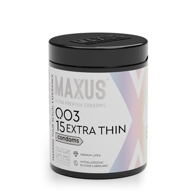 Экстремально тонкие презервативы MAXUS 003 Extra Thin - 15 шт.