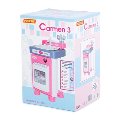 321361 Полесье Набор "Carmen" №3 с посудомоечной машиной и мойкой (в коробке)