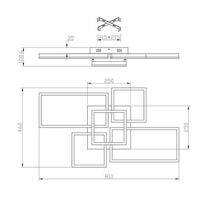 Потолочный светильник Escada 10225/5 LED*148W Silver