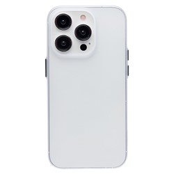 Чехол-накладка - PC091 для "Apple iPhone 14 Pro" (matte transparent/white) (232320)