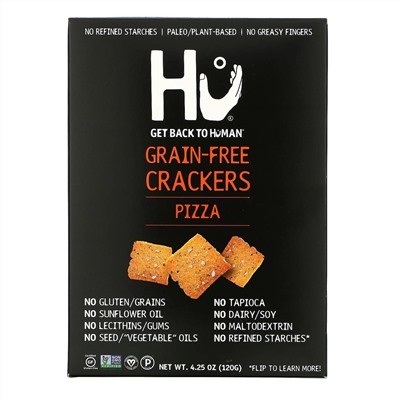 Hu, Grain-Free Crackers, Pizza, 4.25 oz (120 g)