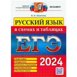 ЕГЭ-2024. Русский язык в схемах и таблицах. Политова И.Н.