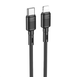 Кабель Type-C - Apple lightning Hoco X83 20W 100см 3A  (black)