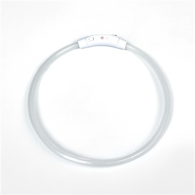 Ошейник - кольцо с подсветкой, зарядка от USB, до 70 см, 3 режима свечения, мультицвет