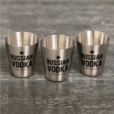 Стопки, набор Russian vodka, 3 шт