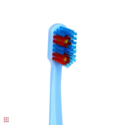 Зубная щетка, пластик, средняя жесткость, индекс 5, степень 6<G<9, 4 цвета