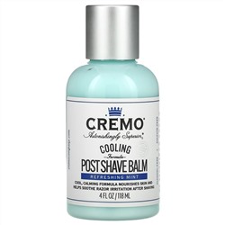 Cremo, Cooling Formula Post Shave Balm, Refreshing Mint, 4 fl oz (118 ml)