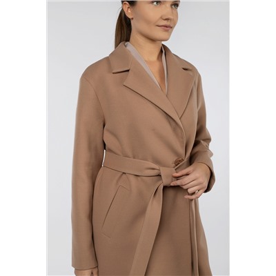 01-11345 Пальто женское демисезонное (пояс)