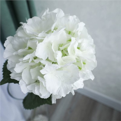 Цветок искусственный Гортензия 83 см белая / GT41-19 /уп 40/400/А
