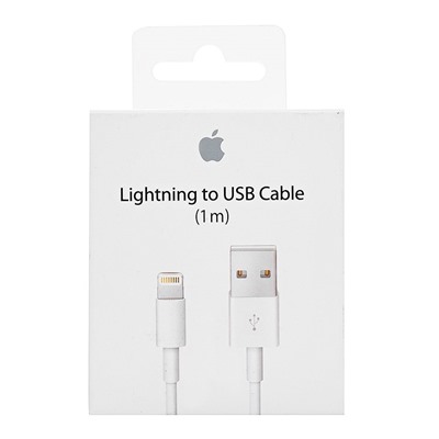 Кабель USB - Apple lightning ORG MD818  100см 2A (B) (white)