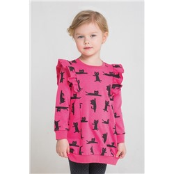 Платье для девочки Crockid КР 5549 ярко-розовый, мультгерой к213