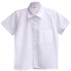 7720 бел Рубашка для мальчиков (104-122)