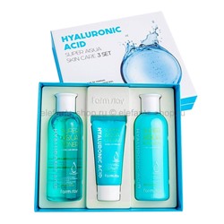 Набор средств по уходу за кожей FarmStay Hyaluronic Acid Super Aqua Skin Care 3 Set (125)