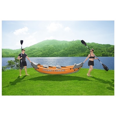 Байдарка Lite-Rapid X2 Kayak, 2-местная, вёсла 218 см, до 160 кг, 321 х 88 х 48 см, 65077 Bestway
