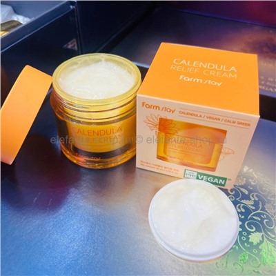 Крем для лица с экстрактом календулы Farm Stay Calendula Relief Cream 80ml