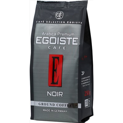 EGOISTE. Noir (молотый) 250 гр. мягкая упаковка