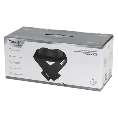 Массажёр Pioneer PMN-014, 3D массаж мышц, 8 роликов, 2 режима, чёрный