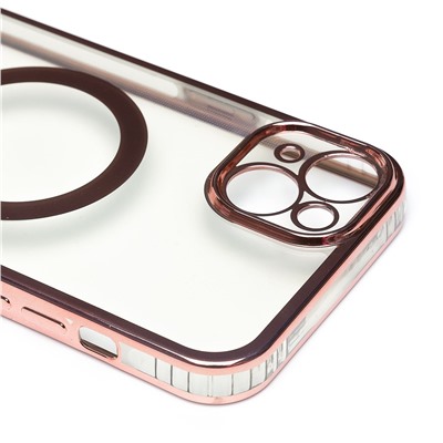 Чехол-накладка - SM016 SafeMag для "Apple iPhone 14 Plus" на ремешке (rose gold) (215641)