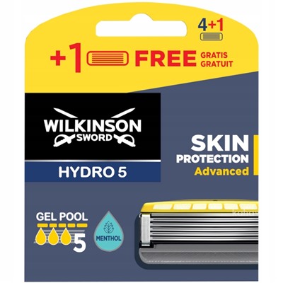 Кассеты для бритвы Schick (Wilkinson Sword) HYDRO-5 Skin Protection Advanced (5шт)