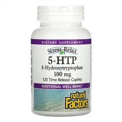 Natural Factors, 5-HTP, 100 mg , 120 Time Release Caplets