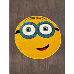 Ковёр круглый Merinos Smile, размер 100x100 см, цвет yellow