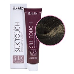 OLLIN SILK TOUCH 5/09 светлый шатен прозрачно-зеленый 60мл Безаммиачный стойкий краситель для волос
