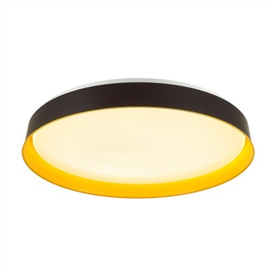 7711/EL COLOR SN 102 Светильник пластик/желтый LED 70Вт 3000-6000К D500 IP43 пульт ДУ TUNA YELLOW