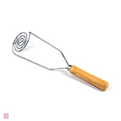 Толокушка-Картофелемялка металическая, дер. ручка 26см