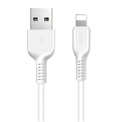 Кабель USB - Apple lightning Hoco X20 Starlight Glare  100см 2,4A  (white)