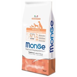 Monge Dog Speciality Puppy&Junior корм для щенков всех пород лосось с рисом 12 кг