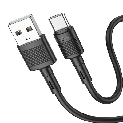Кабель USB - Type-C Hoco X83  100см 3A  (black)