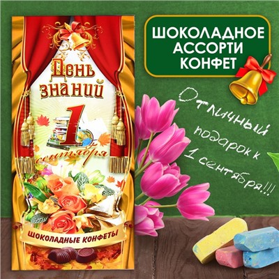 Шоколадные конфеты в коробке "1 сентября", ассорти, 170 г