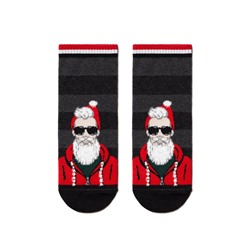Носки мужские DIWARI Короткие новогодние носки "Модный Санта"
