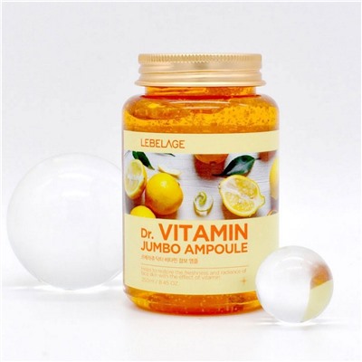 Lebelage Ампульная сыворотка с витаминами / Dr. Vitamin Jumbo Ampoule, 250 мл