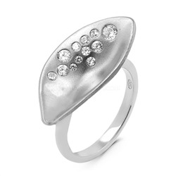 Кольцо из родированного серебра с куб. цирконием 925 пробы R09219р