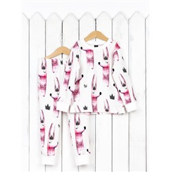 Пижама для девочки Baby Boom КС14/1-И Зайцы розовые