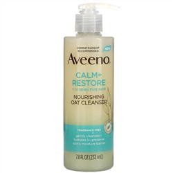 Aveeno, Calm + Restore, Nourishing Oat Cleanser, Fragrance Free, 7.8 fl oz (232 ml)