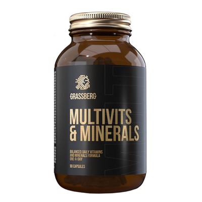 Multivit & Minerals Grassberg, 60 шт