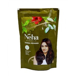 Neha Herbals Hair Mehandi 500g / Краска для Волос (Темно-Каштановый) 500г